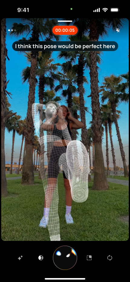 Pose Mirror camera view