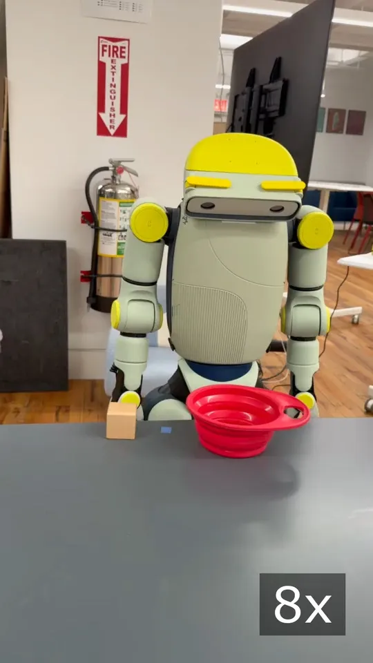 Robot at a table