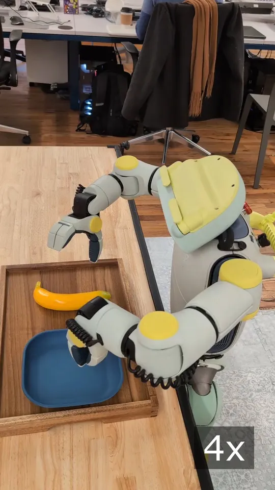 Robot interacting with a person in a room